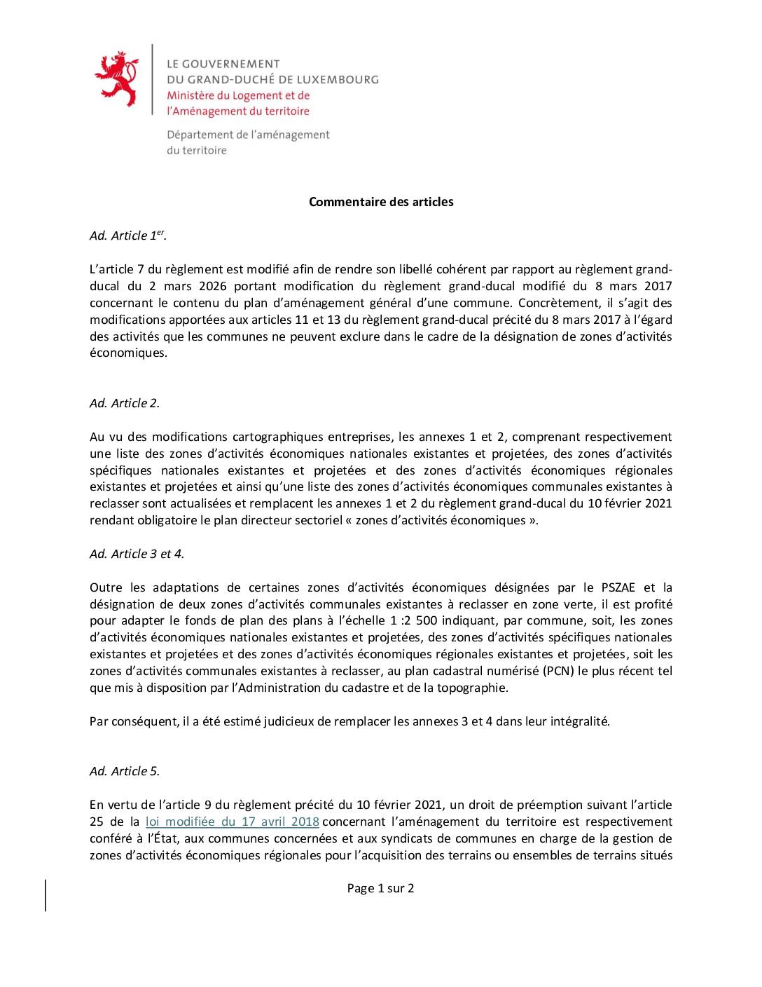 4. Commentaire des articles