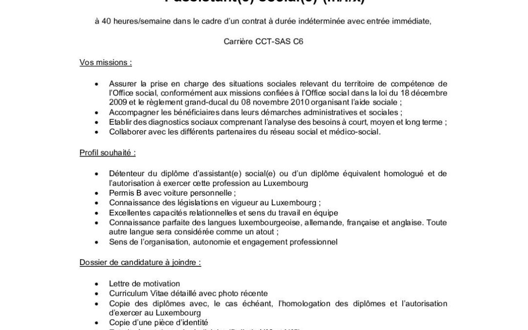 Office social aus der Fiels stellt an