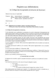 Parkverbuet zu Cruchten - Rue de la Gare, Parking de la Gare, Huele Wee